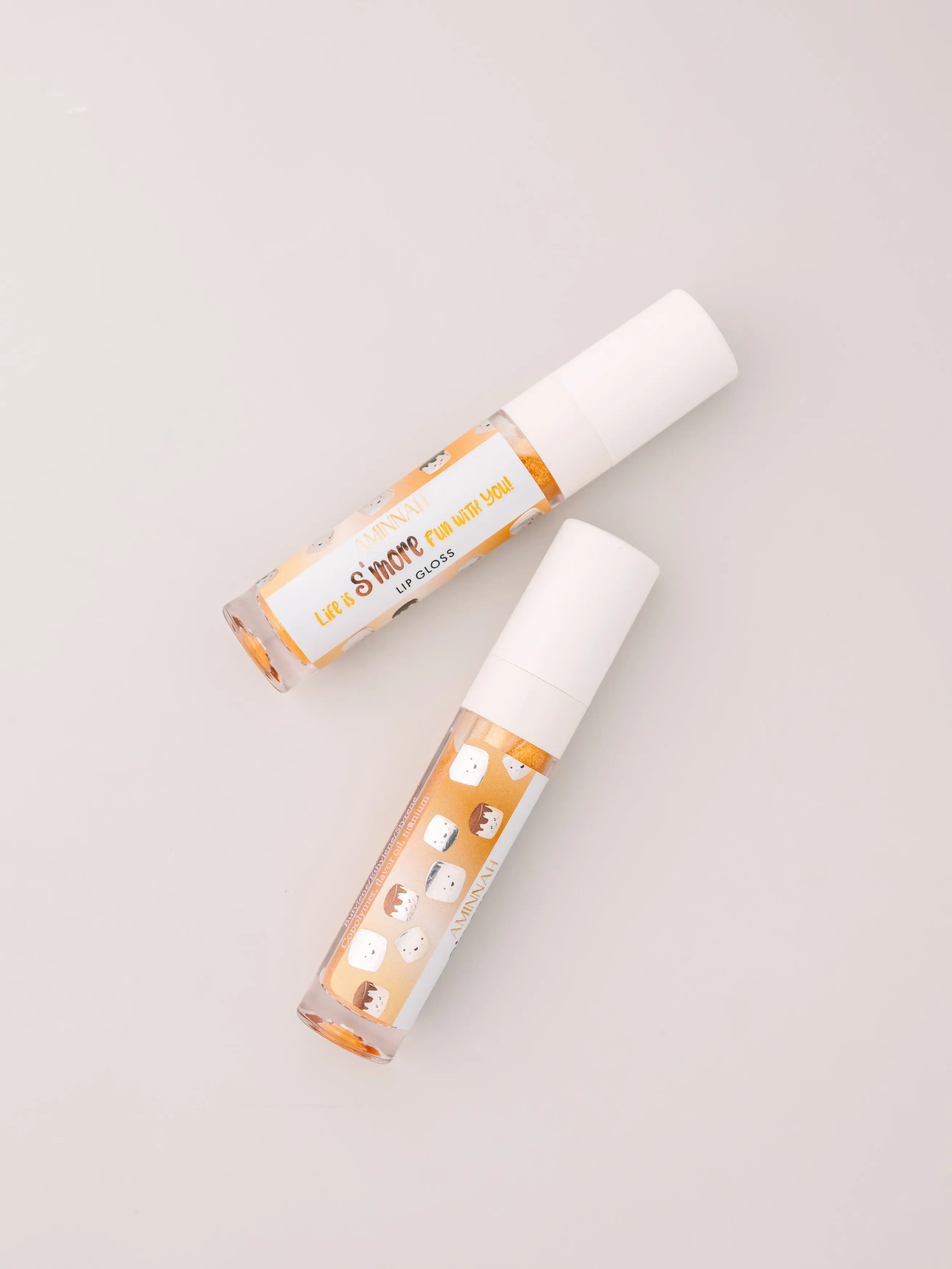 Life is S'more Fun With You Lip Gloss - Glossy Lip Care Cosmetic 5ml Tube for Fun & Interactive Lip Care Routine - Makeup