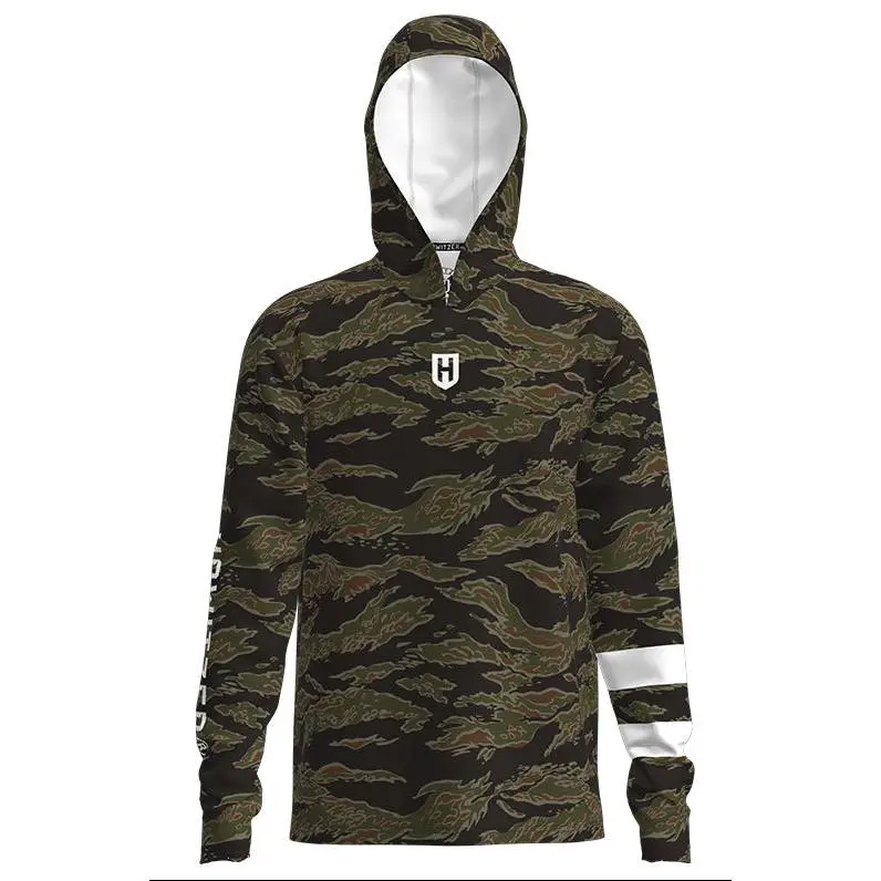 Howitzer Men's Dangerous Graphic Long Sleeve Hoodie - DRI*LITE Performance Fabric, UV-Protective, Lightweight, Quick-Dry Athletic Activewear Top