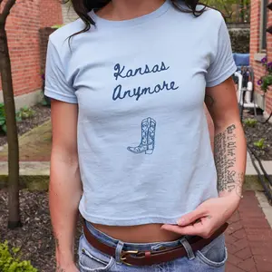 Kansas Anymore Role Model Shirt  - I click my heels three times, we're not in Kansas Anymore Merch Role Model Outfit for Tour - 90s Baby Tee