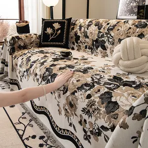 Chenille sofa cover fabric, light luxury and high-end feel, 2026 new model sofa cover, universal for all seasons, full-cover blanket