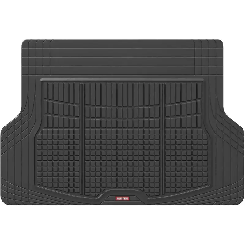 Premium FlexTough All-Protection Cargo Mat Liner – w/Traction Grips & Fresh Design, Heavy Duty Trimmable Trunk Liner for Car Truck SUV, Black (OF-985-BK)