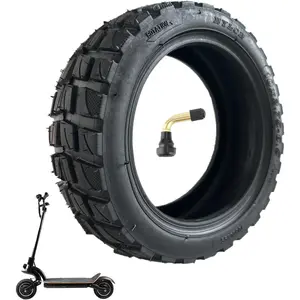 10x offroad vacuum tire 10 inch electric scooter replacement tire compatible with speedway 5 dualtron 3 hover1 alpha gotrax g4 electric scooter vacuum tire x 1