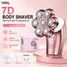 HIBIG 7-Head Electric Shaver for Women, Legs & Body Hair Removal, 5-in-1 IPX7 Waterproof Rechargeable Wet/Dry Razor, Halloween Gifts for Her, Unique Gifts