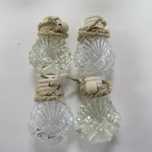 Hanging SHELL car diffuser - Clear Shell Design with Rope Accent