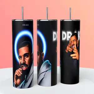 Drake 20oz tumbler cup, drizzy, music, singer, rapper,
