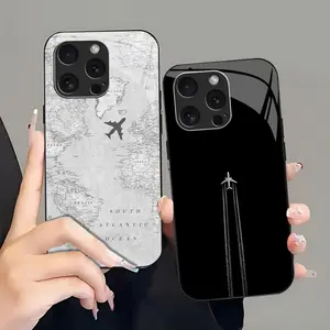 Suitable for [iPhone 16 Pro] high-end phone case🤩，a wide variety of airplane designs are available, offering a sophisticated and minimalist aesthetic，drop-resistant and fingerprint-proof YM99