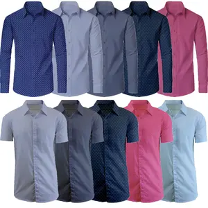 Men's Short & Long Sleeve Classic Dress Shirts (Sizes, S-3XL)