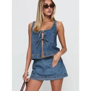 Stefenie Denim Skort Mid Wash
