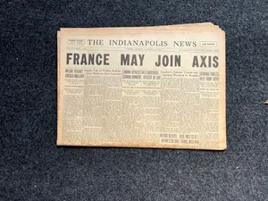 2 Authentic WW2 Newspapers, Vintage Collectibles and Memorabilia, Gifts for Husbands, Dads, Fathers, US History Gifts, European Gifts, Cool Wall Decorations, Army Navy NASA Gifts