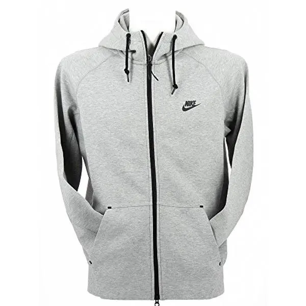 NIKE Tech Fleece Aw77 Full Zip Hoody Dark Grey Heather 559592-063 (Large)