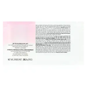 Clairol Professional BW2+ Extra Strength Powder Lightener 1oz pack, Up to 9 Levels of Lift for Hair Highlights & Lightening Vegan Formula 28.3g