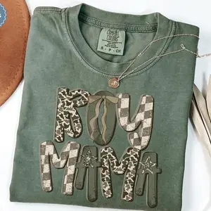 Comfort Colors Camo Boy Mama T-Shirt, Mothers Day TShirt for Mom Tee Camouflage Mama Tee Retro Mama Tshirt Gift for Mom T-shirt Mama of Boys