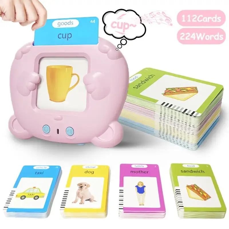 Toddler Education Toy, Reading Learning Machine, Preschool Learning Kit, Suitable for 2-7 Year Olds, Educational Playset