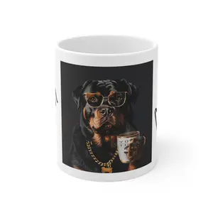 Rottweiler Ceramic 11oz Mug - Perfect for Coffee and Drinks