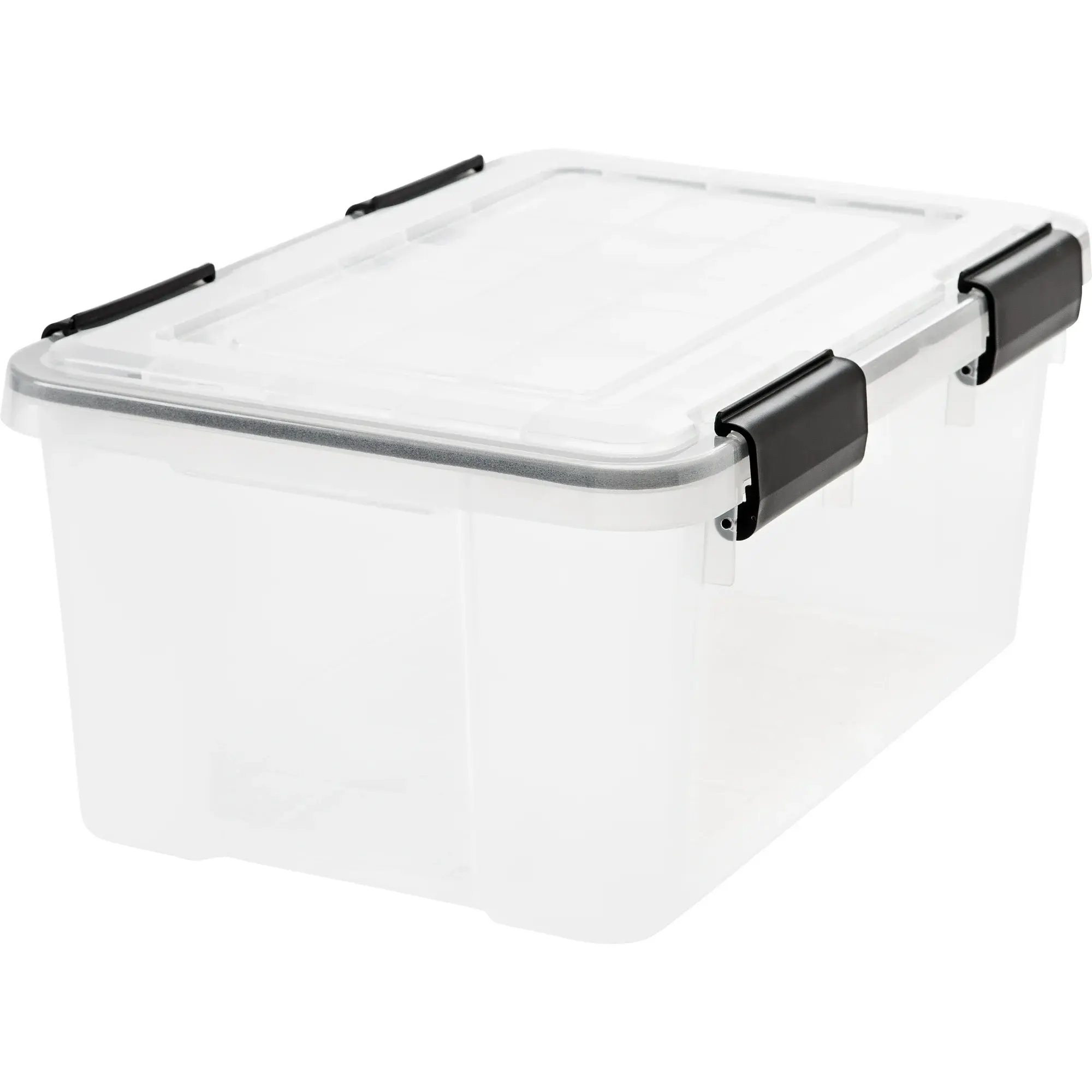 WEATHERPRO 19qt Airtight Plastic Storage Bin with Lid Seal Secure Latching Buckles for Organized Storage Solutions