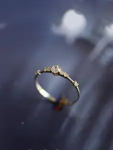 Elegant Rhinestone Decorated Ring, Elegant Fashion Rings, Elegant Glittering Ring, Fashion Accessories for Women for Party, Daily Clothing Decor, Trendy All-match & Exquisite Jewelry for Birthday Gift, Trendy Jewellery Accessories