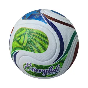 Professional Match Soccer Ball Size 5 – Thermo Bonded Seamless PU Football, Waterproof Training & Competition Ball