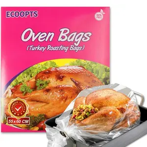 Turkey Oven Bags Large Size Oven Cooking Roasting Bags for Chicken Meat Ham Seafood Vegetable - 10 Bags (21.6 x 23.6 IN) (1 Pack Large Size)