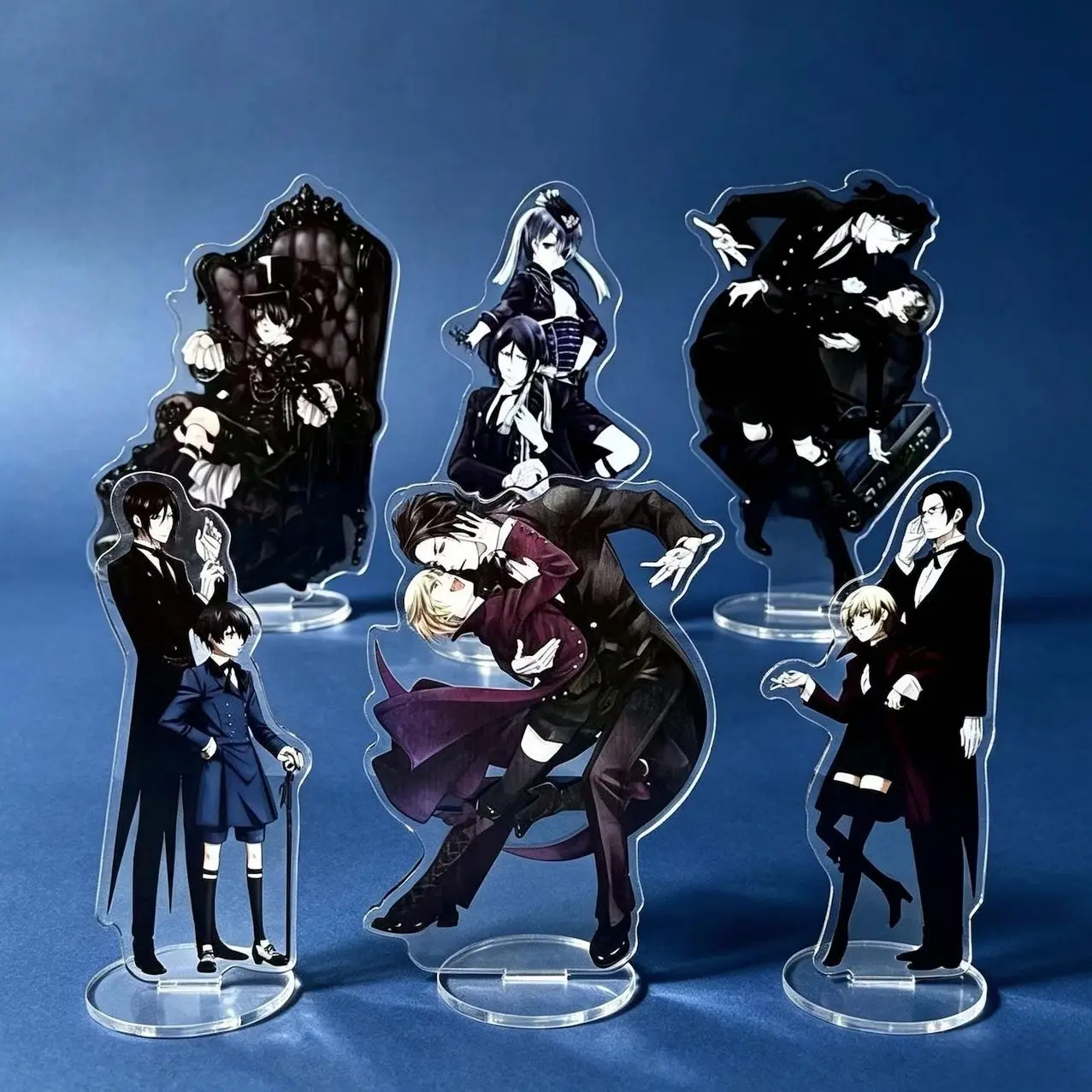 6 ops Black Butler Acrylic Standee, Sebastian Michaelis, Ciel Phantomhive, Gifts for Her