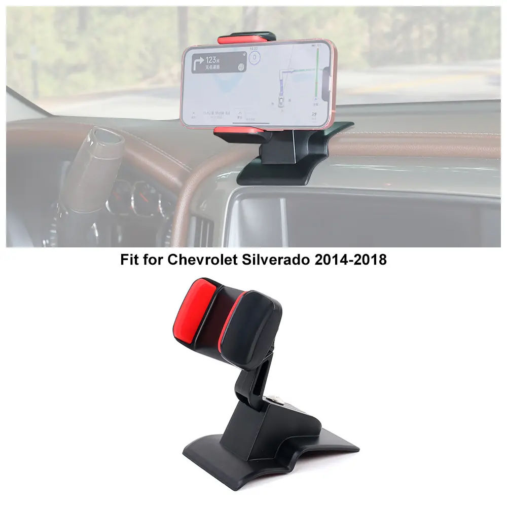 360-Degree Cell Phone Car Mount, Non-Slip Car Phone Holder, Automotive Interior Accessory for 2014-2018 Chevy Silverado 1500 & GMC Sierra 1500, Car Phone Holders