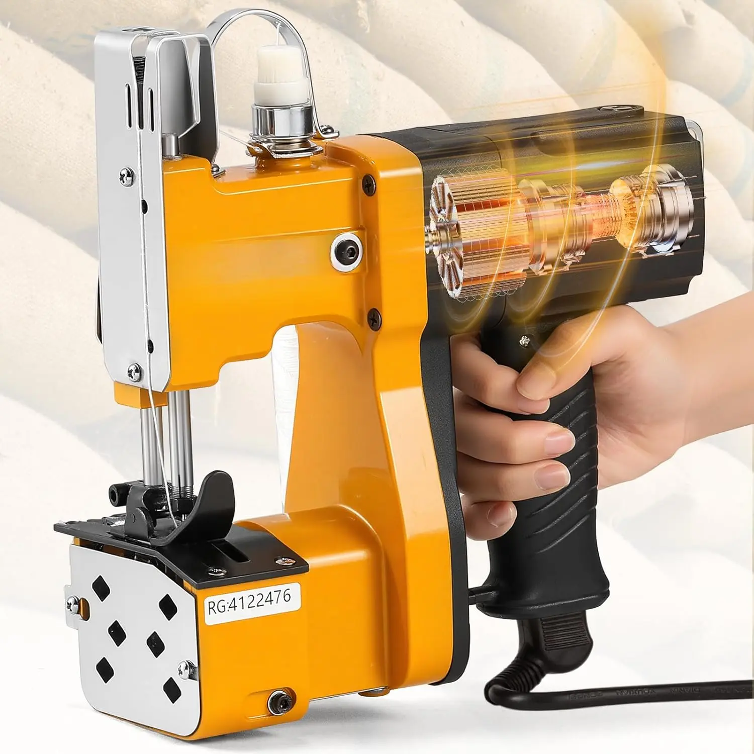 Bag Sewing Machine High Speed Bag Sealing Machine Bag Closer Bag Closing Machine Bag Stitching Machine Industrial Sewing Machine Bag Stitcher for Sack Woven  Paper Bag Sealing CE