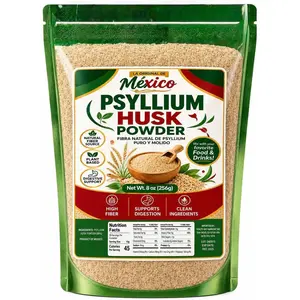 Organic Psyllium Husk Powder, 8oz – Finely Ground, Unflavored, Vegan, Keto, Paleo, Non-GMO Plant-Based Superfood, Good Source of Fiber for Gluten-Free Baking, Juices & Smoothies