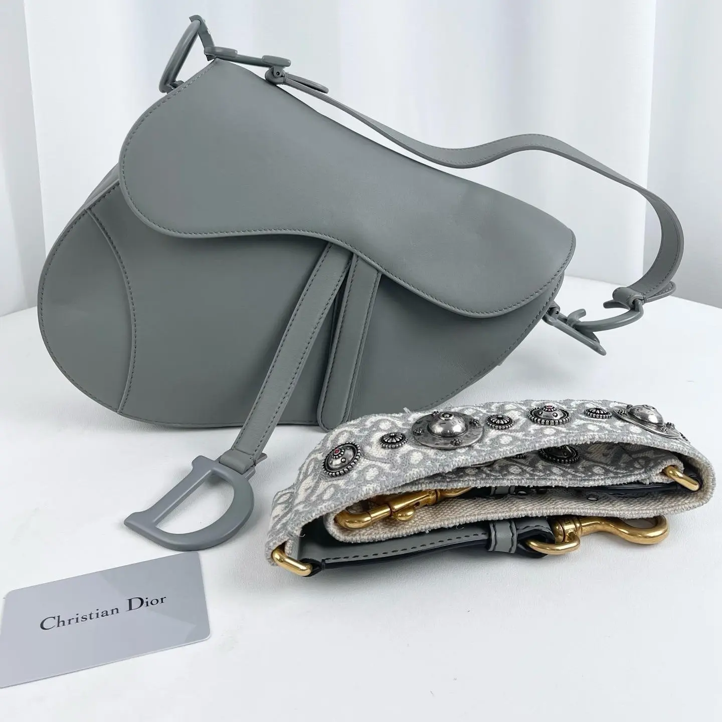 Pre-owned Dior Ultra Matte Saddle Bag 24335077