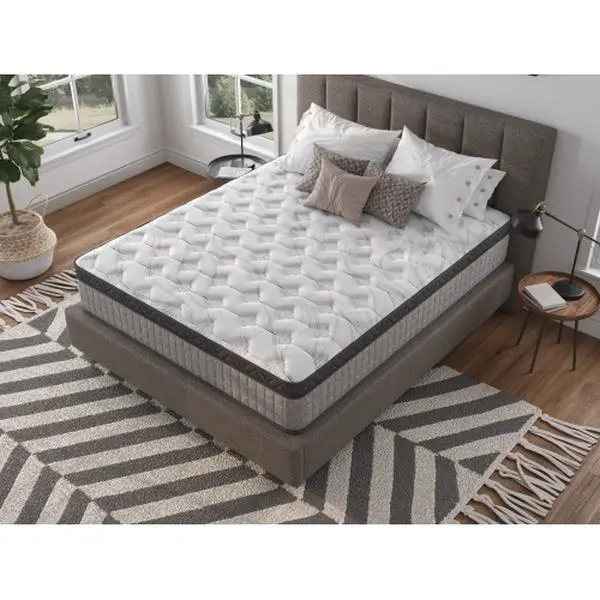 Niccae Assembled in USA - 10" Twin Diamond Innerspring Hybrid and Cooling Gel Memory Foam Mattress, Pressure Relief, and Motion Isolation, CertiPUR-US and Oeko TEX Certified