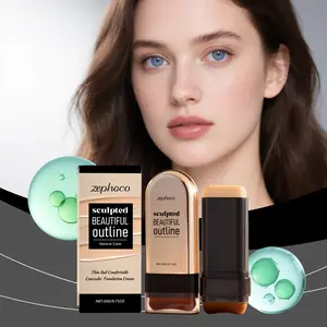 Zephoco Natural Tone Concealer Foundation Stick - Hydrating & Lightweight, Radiant Finish For Glowy Flawless Skin 💫 Concealer Cosmetic Moisturizer
