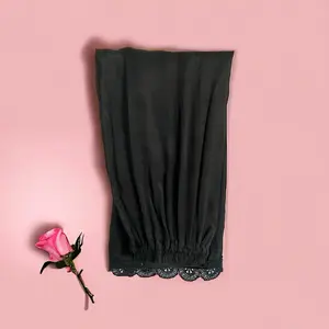 Your go-to Pakistani Raw Silk Pant with Elegant Lace. Straight-cut pant.