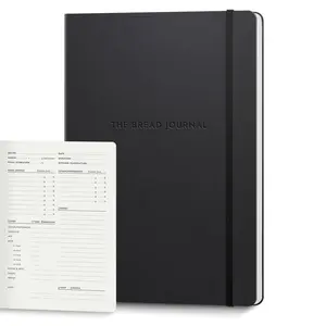 Bread Making Recipe Journal - Soft Vegan Leather Soft Cover Book for Recording Own Recipes, Details and Record Logs, 128-Page Gift for Bread Bakers