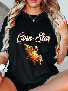 100% Cotton Corn Star Funny Maize Farmer Pornstar T-Shirt