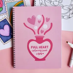 Full Heart Coloring Book | Simple Adult Valentine's Coloring Book