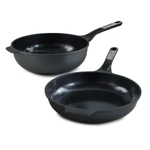 BergHOFF Leo Phantom 2pc Nonstick Ceramic Stir Fry Cookware Set, Recycled