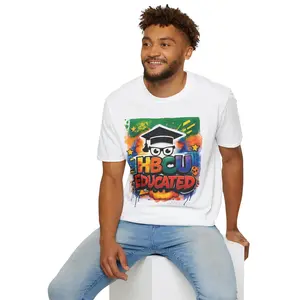 HBCU Graphic Tee Shirt, Historically Black Colleges Universities Unisex Softstyle T-Shirt, Proud Alumni Top, College Student Gift, Black