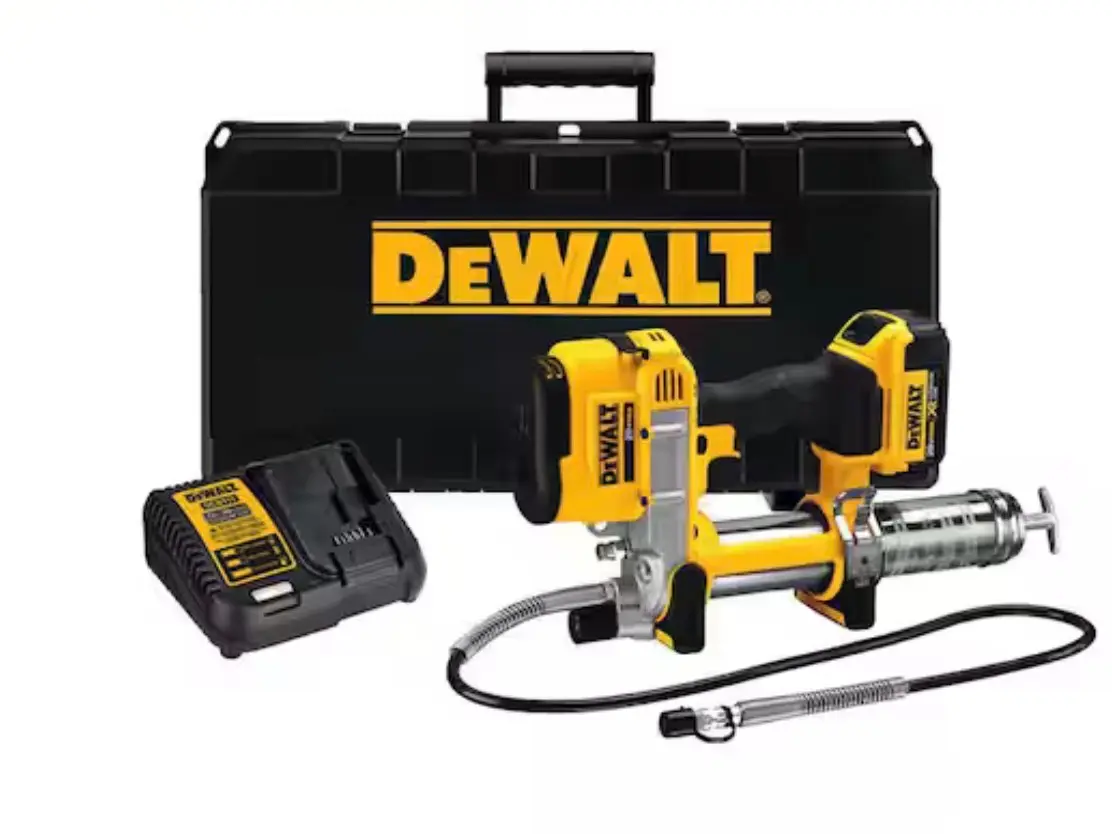 DEWALT 20V MAX Cordless 10,000 PSI Variable Speed Grease Gun, (1) 20V 4.0Ah Battery, and Charger