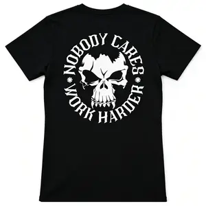 [100% Cotton][Graphic T-Shirt]Nobody Cares Work Harder Gym Shirt , Motivational Workout T-Shirt, Gym Rat Bodybuilding Fitness Top, Unisex Short Sleeve Cotton Tee for Men Women, Weightlifting Training Casual Streetwear, Gym Gift Idea