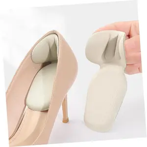 1Pair Shaped Heel Inserts Thickened Slip Cushions for High Heels Self Adhesive Protectors for Foot Comfort Alleviates Heel Chafing Easy to Apply
