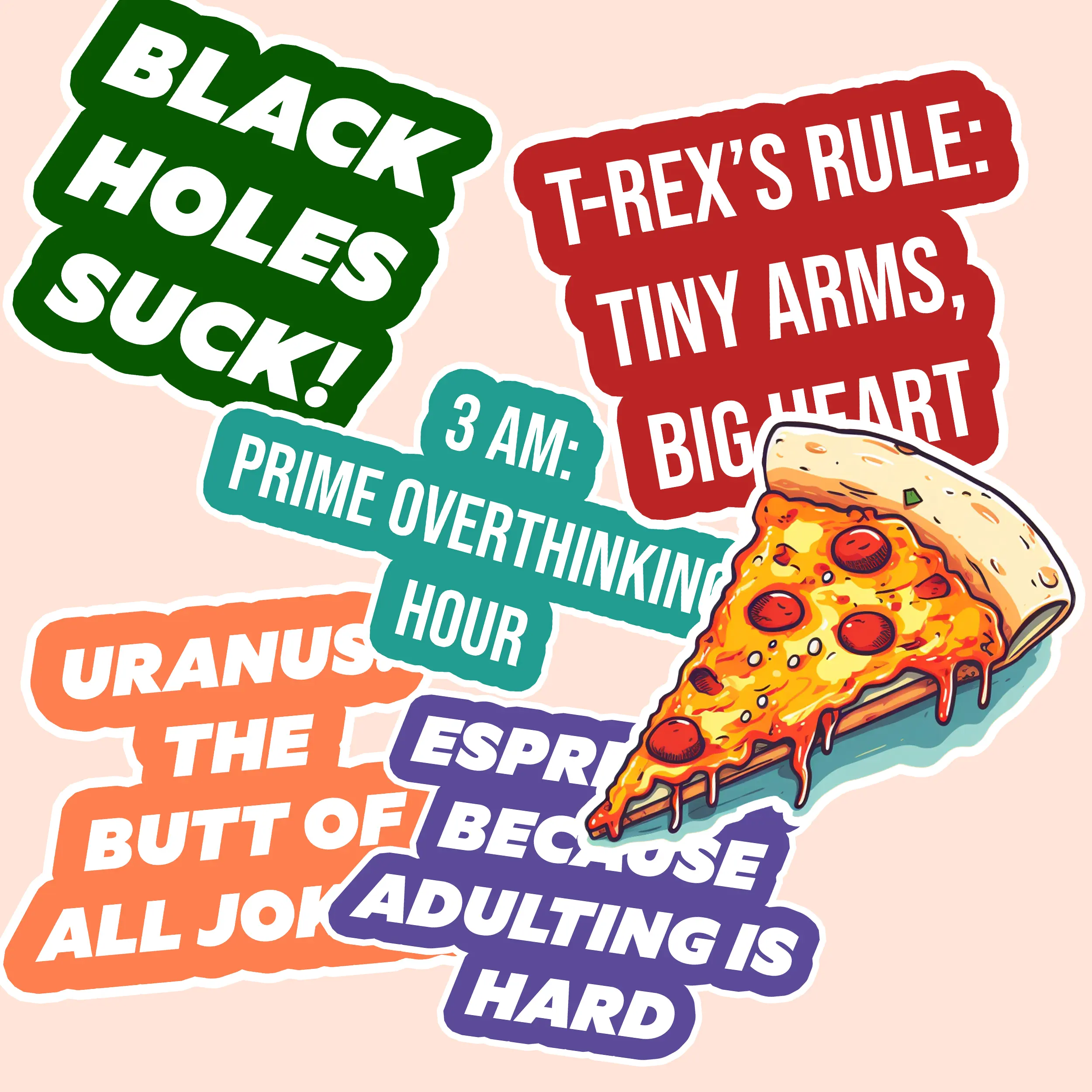 6 PC Stickers Pack