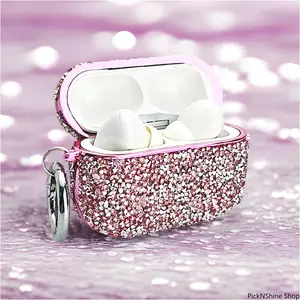 Diamond Headphone case For Airpods Pro3 Shiny Headphone case Hard Portable Bag suitable for AirPods 3/4/Pro/Pro2, Tech Accessories