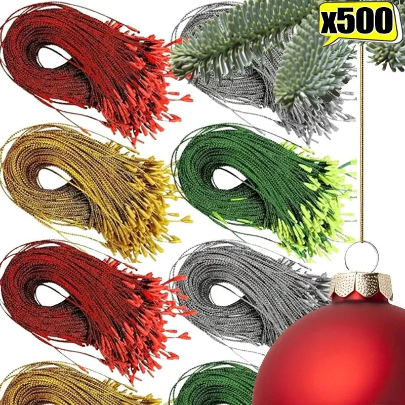 Wholesale 20cm Christmas Ornament Hanging Strings with Swivel Hooks - 1/2/5-Pack Plastic Lanyards with Hanging Loops, Minimalist Cords for Handmade Decorating, Multiple Packs for Xmas Tree DIY, Festive Displays