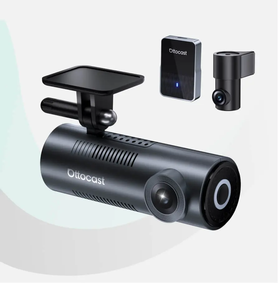 OttoSafe Cam 2-in-1 Dash Cam & Wireless CarPlay Adapter