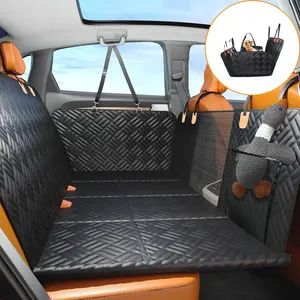 Nw 5Lbs Back Seat Extender for Dogs Hard Bottom Car Seat Cover Waterproof Foldable Travel Bed Back Seat Pet Cover, Dog Hammock for Car