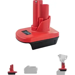 TPDL MIL18M12 Battery Adapter for Milwaukee M-18 to M-12 Converter 18V to 12V Power Tools 1 Pack ABS Construction FCC RoHS CE Compliant