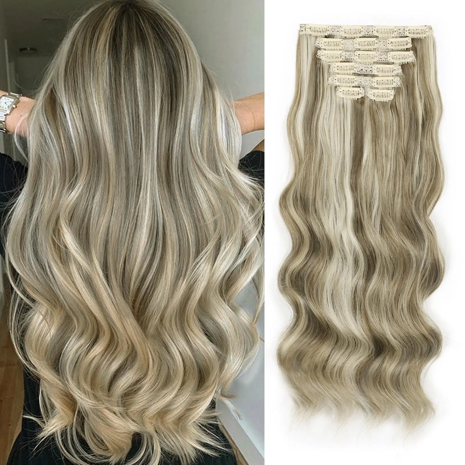 F8/613# Light Blonde & Golden Blonde（22inch）