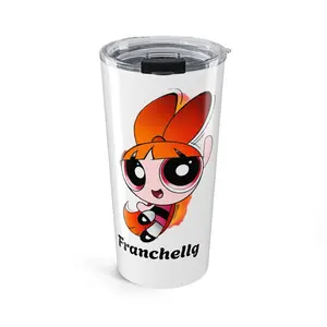 Cute Cartoon Tumbler with Custom Design, 20oz Travel Mug, Perfect for Kids, Gifts for Birthdays and Celebrations, Franchellg Tumbler