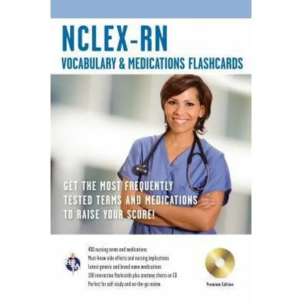 Used NCLEX-RN Vocabulary and Medications Compact Book - Brice, J., Soft Cover, Fully Indexed, Good Condition, W/ CD (English Paperback)
