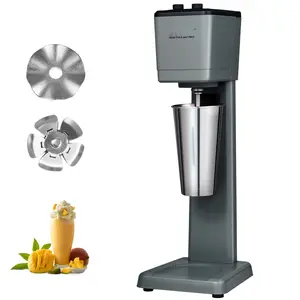 Milkshake Maker Machine 375W Commercial Grade Milk Shake Maker Mixer Single Head Drink Blender 3-Speed Milkshake Blender With 27.7oz Stainless Steel Cup For Commercial Use And Restaurant Cafeteria Kitchen