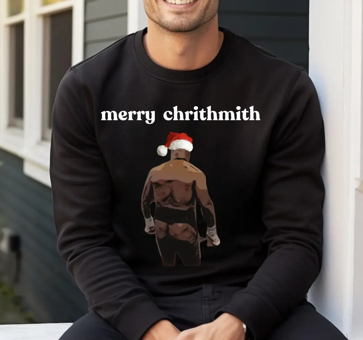 Mike Tyson Butt Funny Ugly Christmas Shirt, Long Sleeve Tshirt, Unisex Mens, Womens Xmas Tee, Xmas Gift For Him, Gift For Her