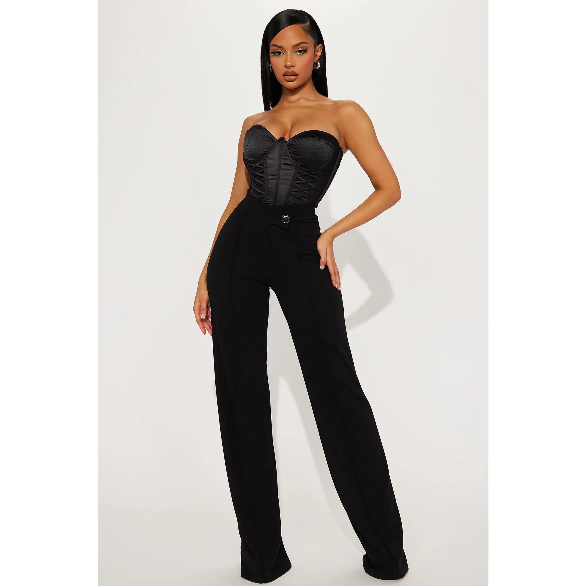 Tall Call It Even Wide Leg Dress Pants - Black